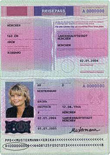vorlaeufiger Pass
